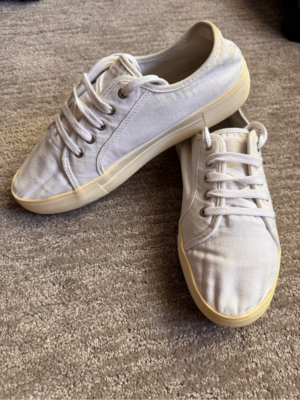 Khombu Molly 2 White Canvas Sneakers Size 7 - Picture 3 of 7